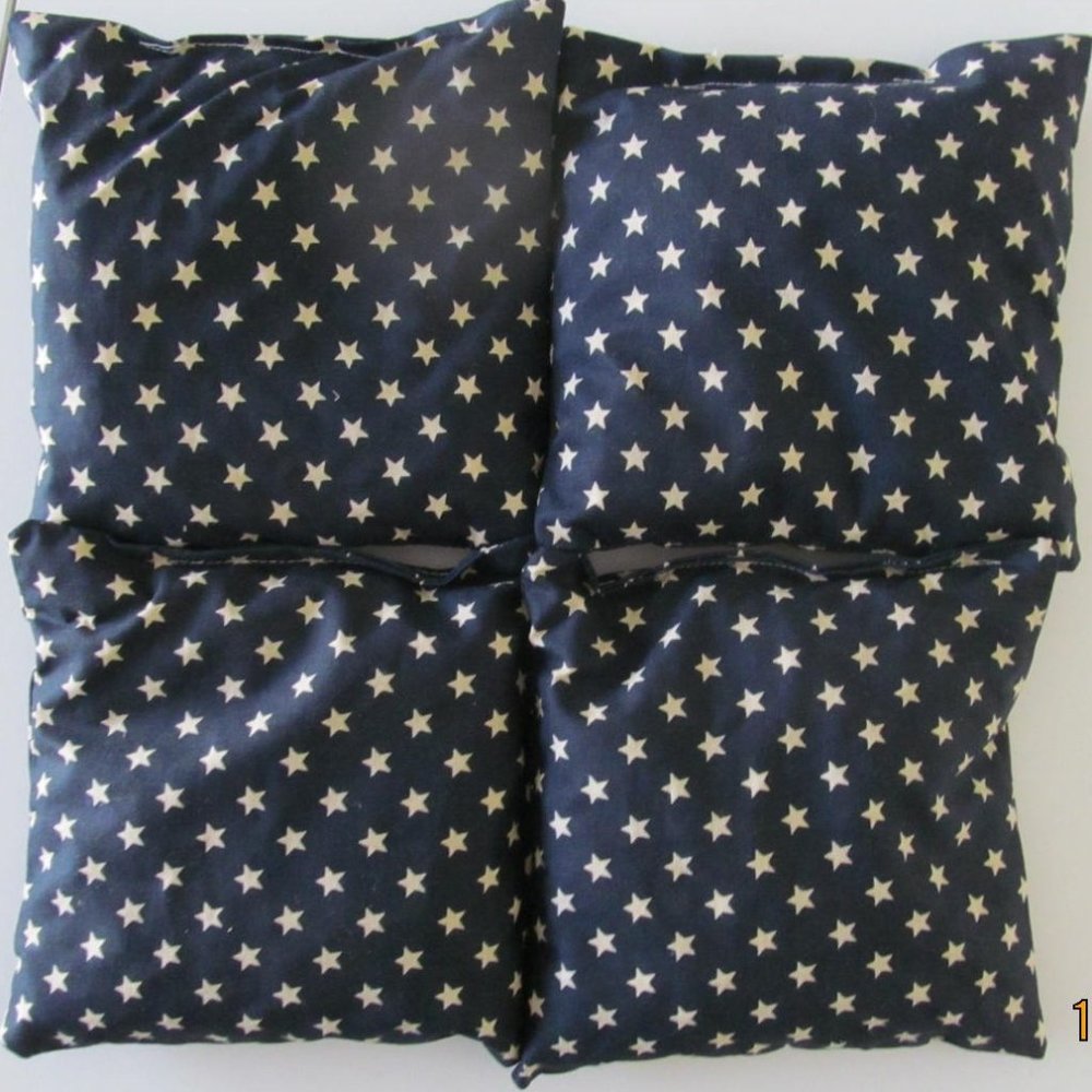 Cornhole Bags-Set of 4-6" by 6" -Handcrafted